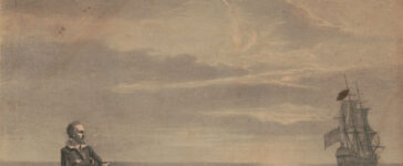 L'abbandono di Hudson (lithograph by Lewis & Browne, Library of Congress, Washington, D.C.)