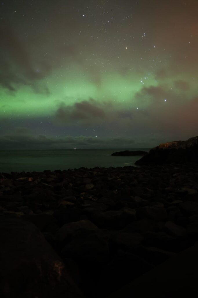 L'aurora vista ad Hamnøy