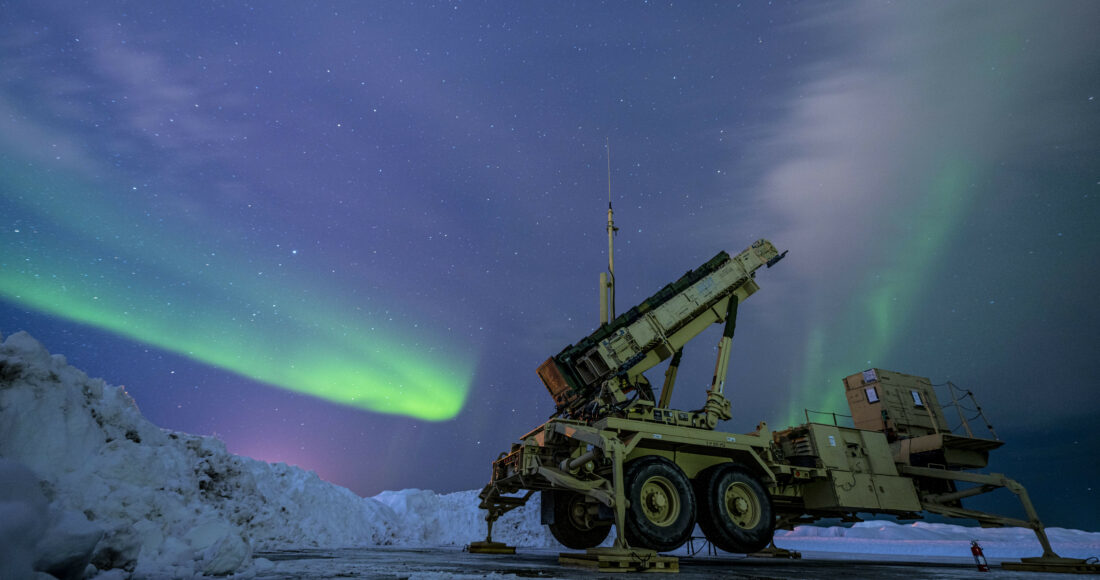 Arctic sky illuminates Patriot