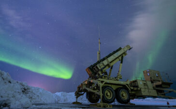 Arctic sky illuminates Patriot