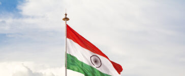 bandiera india cielo