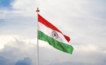 bandiera india cielo
