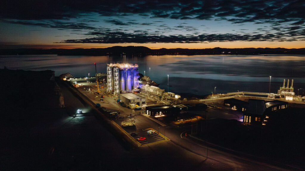 northern lights facility at night