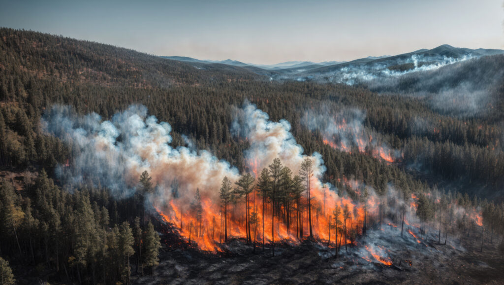 artico fiamme fumo