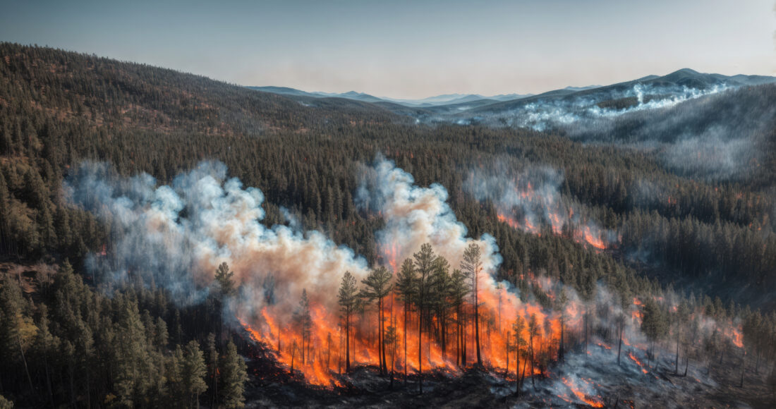 artico fiamme fumo