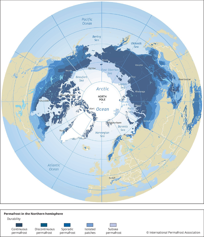 permafrost map
