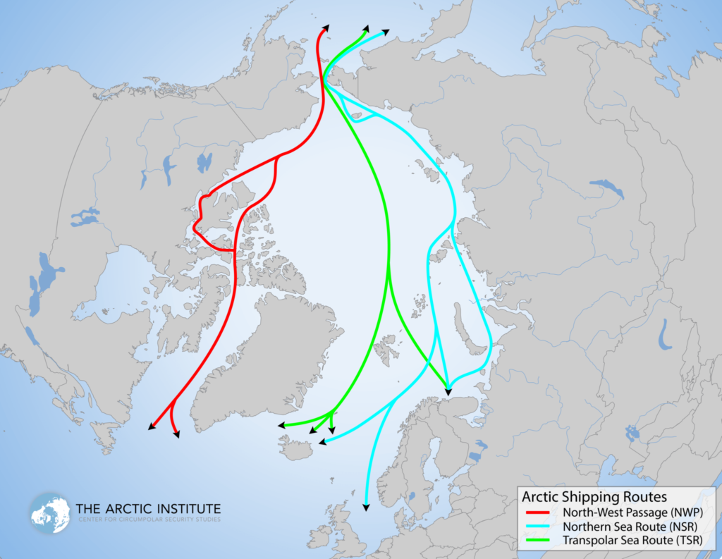 northern sea route map