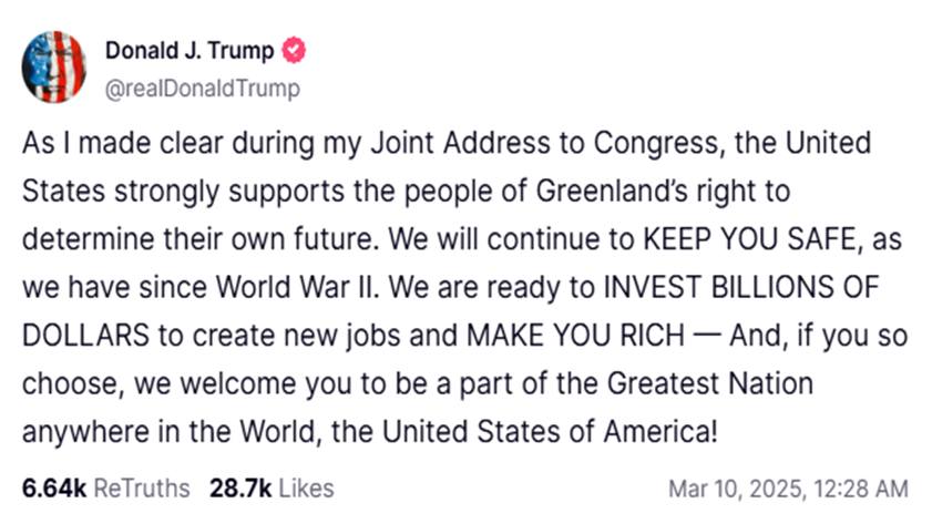 groenlandia trump elezioni