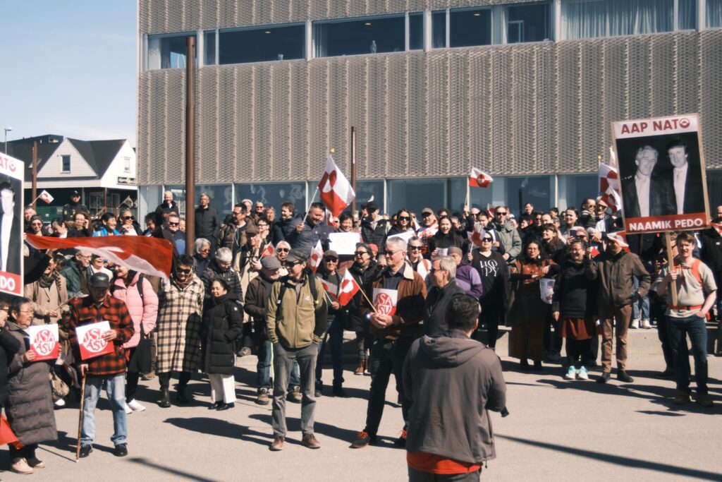 nuuk protest greenland usa