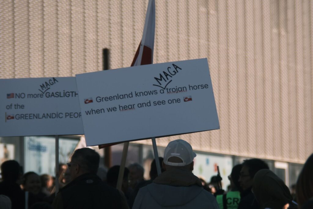 nuuk protest greenland usa