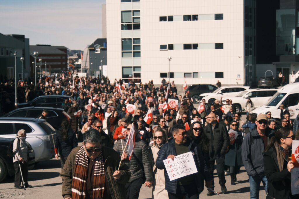 nuuk protest greenland usa