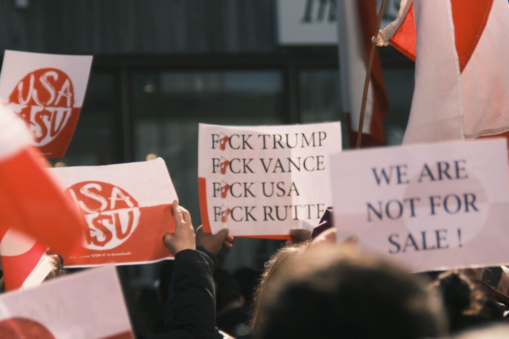 nuuk protest greenland usa