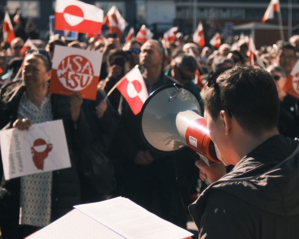 nuuk protest greenland usa
