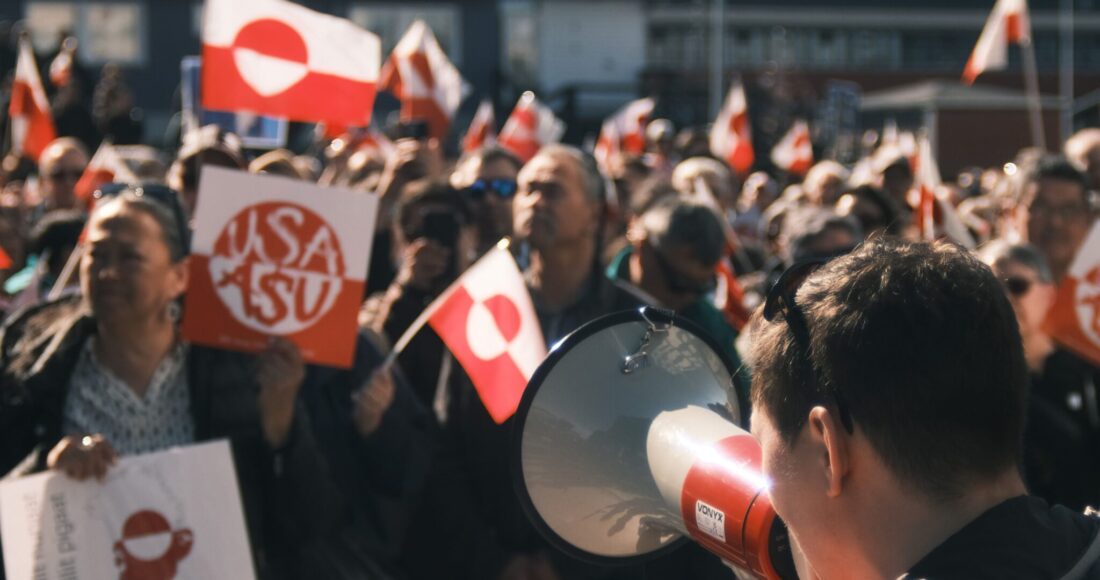 nuuk protest greenland usa