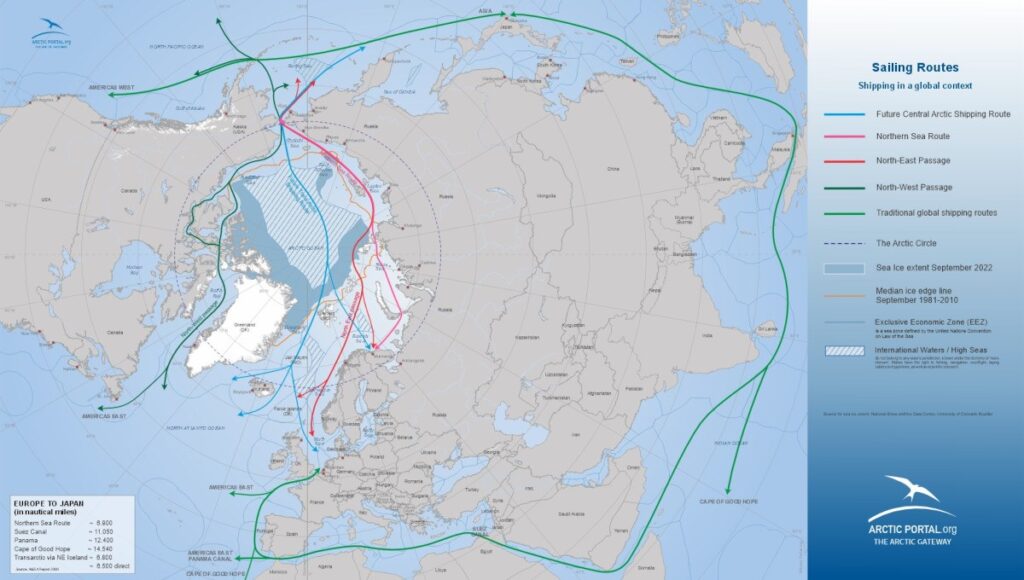 islanda shipping map arctic portal