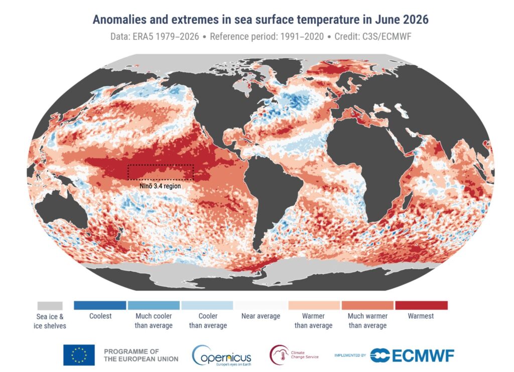 C3S_Bulletin_PR_202606_map_sst_anomalies_and_extremes clima